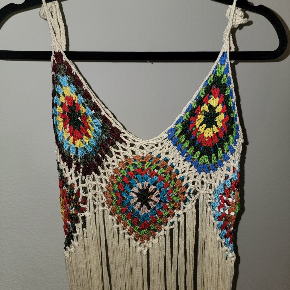 🎉 NEW BOHEMIAN FRINGE TOP - Picture 4 of 6